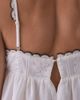 Elevator Disco Elevator Disco Wednesday Lace Trim Babydoll Tank Top in White, Women's at Urban Outfitters - 5
