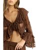 Elevator Disco Eleveator Disco Eleanor Ruffle Tie Front Top - 3