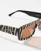 Eleventh Hour Slim Rectangle Patterned Sunglasses - 3