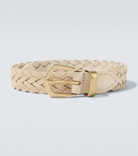 Eleventy Eleventy Braided suede belt