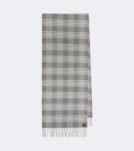 Eleventy Eleventy Checked silk, wool, and cashmere scarf