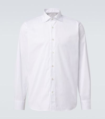 Eleventy Eleventy Cotton-blend poplin shirt