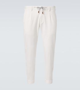 Eleventy Eleventy Cotton-blend slim pants