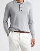 Eleventy Eleventy Cotton & Cashmere Long Sleeve Polo - 1