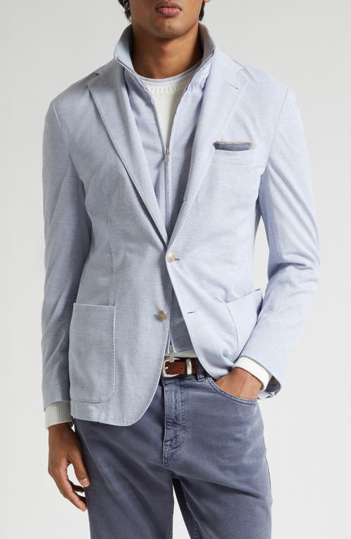 Eleventy Eleventy Cotton & Linen Sport Coat with Removable Bib