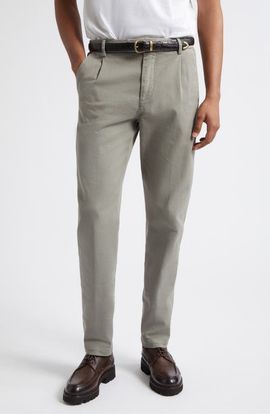 Eleventy Eleventy Cotton Stretch Twill Tapered Pants