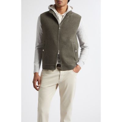 Eleventy Eleventy Full Zip Wool Gilet