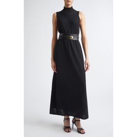Eleventy Eleventy Funnel Neck Sleeveless Knit Maxi Dress