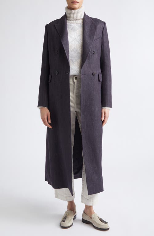 Eleventy Eleventy Herringbone Wool Blend Duster Jacket