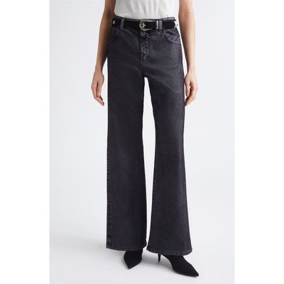 Eleventy Eleventy High Waist Wide Leg Jeans