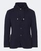 Eleventy Eleventy Hooded layered wool blazer - 1