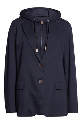 Eleventy Eleventy Knit Jacket with Hoodie