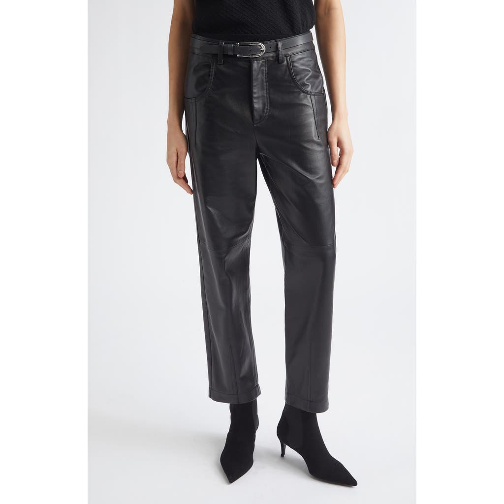 Eleventy Eleventy Lambskin Leather Pants