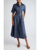 Eleventy Eleventy Linen Blend Shirtdress - 1