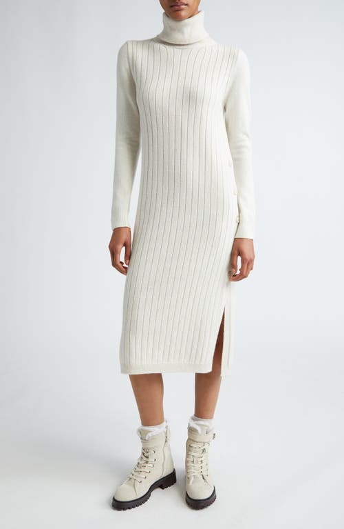 Eleventy Eleventy Long Sleeve Virgin Wool & Cashmere Turtleneck Sweater Dress