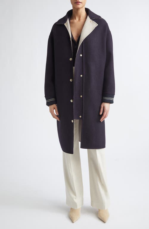 Eleventy Eleventy Long Wool Bomber Coat