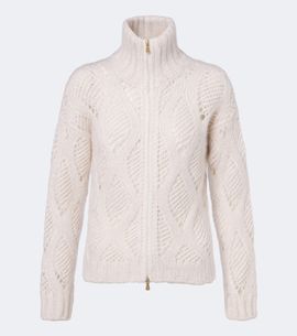 Eleventy Eleventy Mohair and silk zip-up cardigan