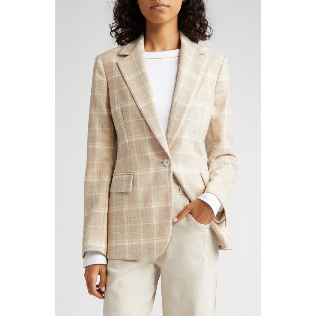Eleventy Eleventy Plaid Wool Blend Blazer