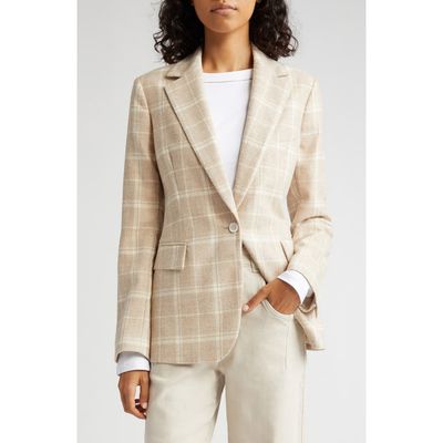 Eleventy Eleventy Plaid Wool Blend Blazer