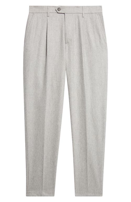 Eleventy Eleventy Relaxed Fit Pleated Wool & Cashmere Trousers