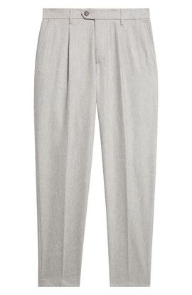 Eleventy Eleventy Relaxed Fit Pleated Wool & Cashmere Trousers