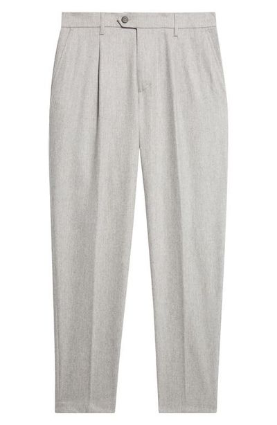Eleventy Eleventy Relaxed Fit Pleated Wool & Cashmere Trousers