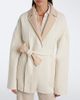 Eleventy Eleventy Reversible wool wrap coat - 5