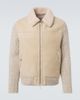 Eleventy Eleventy Shearling-lined suede jacket - 1