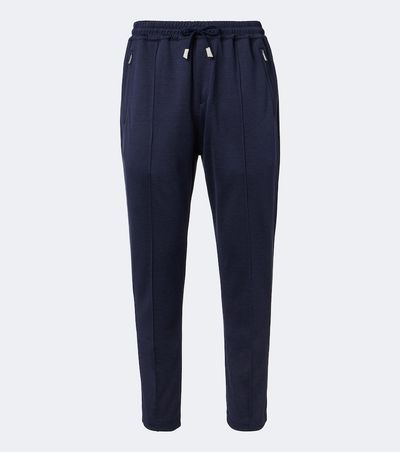 Eleventy Eleventy Silk and cotton-blend sweatpants