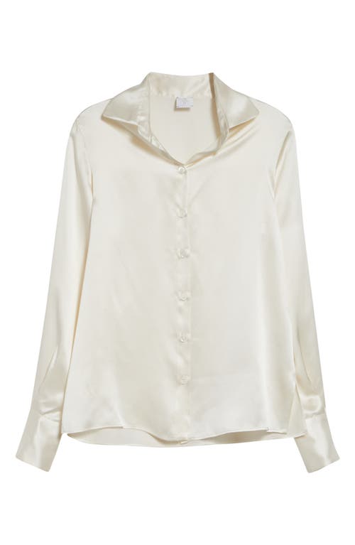 Eleventy Eleventy Silk Button-Up Shirt