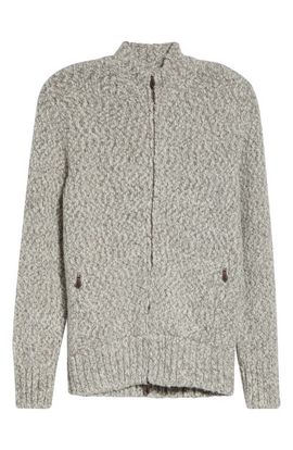 Eleventy Eleventy Stretch Wool Blend Full Zip Sweater
