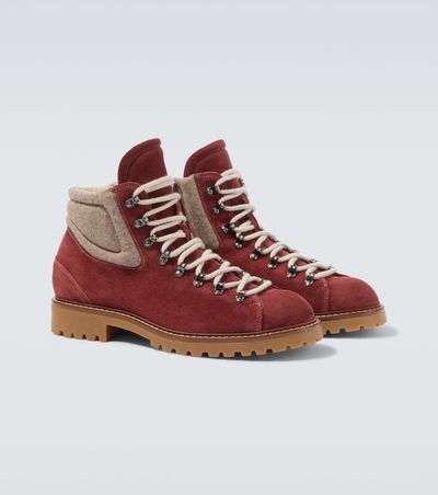 Eleventy Eleventy Suede lace-up boots