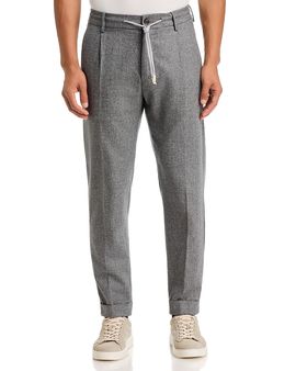 Eleventy Eleventy Wool & Cotton Cashmere Jogger Pants