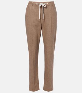 Eleventy Eleventy Wool and cashmere tapered pants