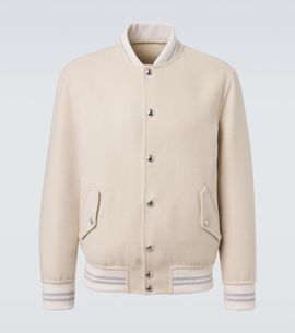 Eleventy Eleventy Wool and cashmere varsity jacket