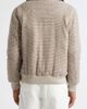 Eleventy Eleventy Wool Blend Bomber Jacket with Genuine Shearling Collar - 4