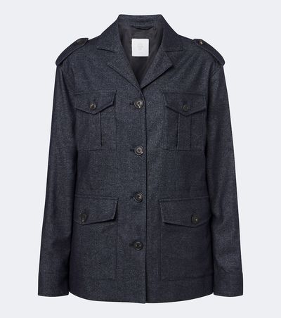 Eleventy Eleventy Wool, cotton, and cashmere-blend jacket
