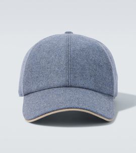 Eleventy Eleventy Wool, silk, and cashmere baseball cap