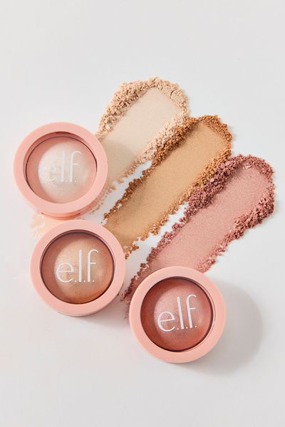 e.l.f. Cosmetics e. l.f. Cosmetics Halo Glow Silky Powder Highlighter in Soft Pearl Era at Urban Outfitters