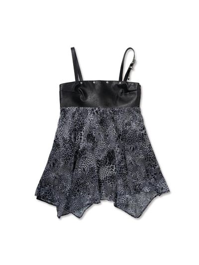 elfelfelfarchives BELTED LEOPARD SLEEVELESS[GRAY]