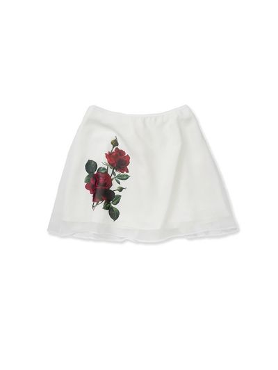 elfelfelfarchives ROSE LAYERED SKIRT [WHITE]