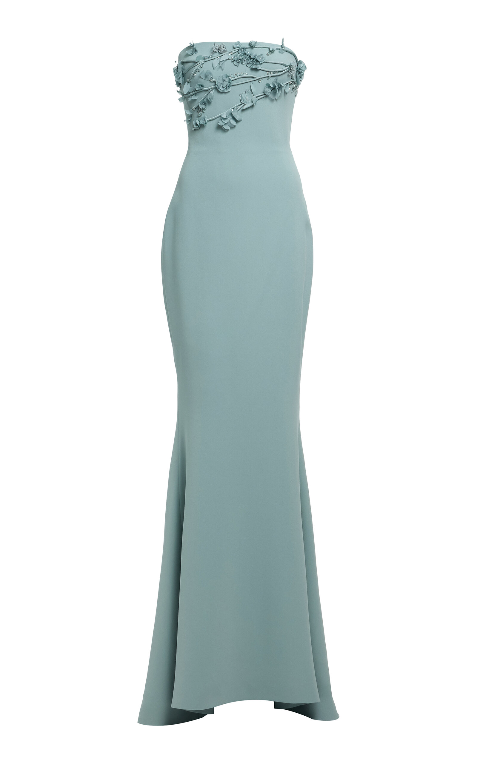 Elie Saab Elie Saab Beaded Cady Maxi Dress