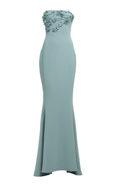 Elie Saab Elie Saab Beaded Cady Maxi Dress