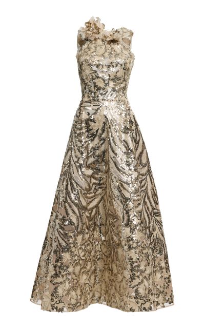 elie saab bead embroidered long dress Elie Saab bead-embroidered Strapless Maxi Dress | Pink