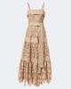 Elie Saab Elie Saab Belted tIered guipure lace maxi dress - 1