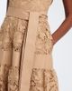 Elie Saab Elie Saab Belted tIered guipure lace maxi dress - 5