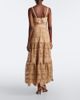 Elie Saab Elie Saab Belted tIered guipure lace maxi dress - 6