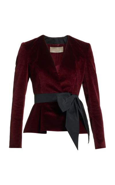 Elie Saab Elie Saab BowBelt Velvet Jacket