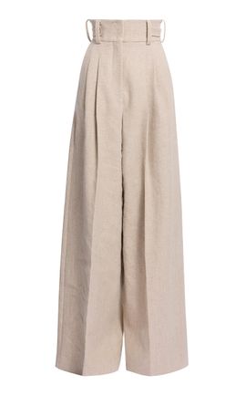 Elie Saab Elie Saab Cotton Canvas Pants Neutral FR 36