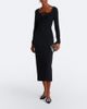 Elie Saab Elie Saab Draped lace-trimmed cady midi dress - 2